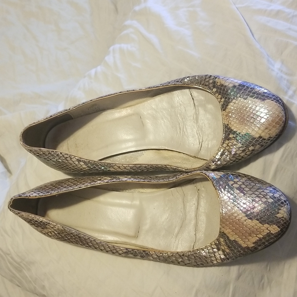 Stella McCartney snake print flats